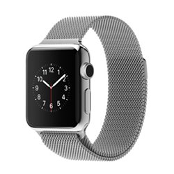 MJ322 Apple Watch boîtier de 38mm en acier inoxydable avec Bracelet Milanais