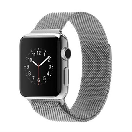 MJ322 Apple Watch boîtier de 38mm en acier inoxydable avec Bracelet Milanais