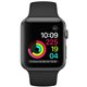 MP022 Apple Watch Série 1 (38mm) Boîtier en aluminium gris sidéral avec Bracelet Sport noir (late 2017)