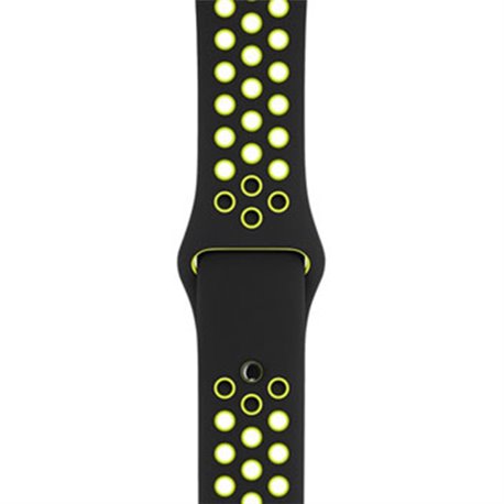 MQ2H2 Apple Bracelet Sport Nike Noir/Volt 38mm (S/M et M/L) (late 2017)