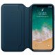 MQRW2 Apple Étui folio en cuir pour iPhone X - Bleu cosmos