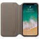 MQRY2 Apple Étui folio en cuir pour iPhone X - Taupe