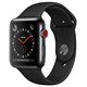 MQM02 Apple Watch Series 3 boîtier en acier noir sidéral de 42mm avec Bracelet Sport noir Cellular (late 2017)