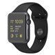 MJ3T2 Apple Watch Sport boîtier de 42mm en aluminium avec Bracelet Sport Noir