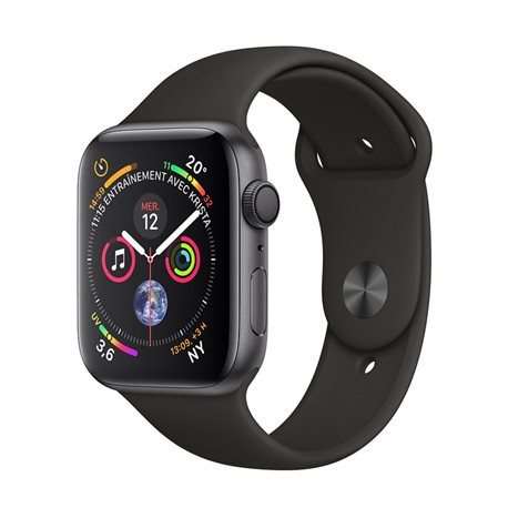 MU662 Apple Watch Series 4 GPS boîtier en aluminium gris sidéral de 40mm avec Bracelet Sport noir (late 2018)