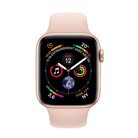 MTVG2 Apple Watch Series 4 GPS + Cellular boîtier en aluminium or de 40mm avec Bracelet Sport rose des sables (late 2018)