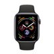 MTVD2 Apple Watch Series 4 GPS + Cellular boîtier en aluminium gris sidéral de 40mm avec Bracelet Sport noir (late 2018)