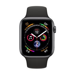 MTVD2 Apple Watch Series 4 GPS + Cellular boîtier en aluminium gris sidéral de 40mm avec Bracelet Sport noir (late 2018)