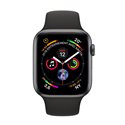 MTVD2 Apple Watch Series 4 GPS + Cellular boîtier en aluminium gris sidéral de 40mm avec Bracelet Sport noir (late 2018)