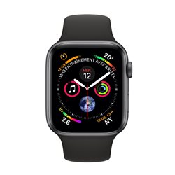 MTVU2 Apple Watch Series 4 GPS + Cellular boîtier en aluminium gris sidéral de 44mm avec Bracelet Sport noir (late 2018)